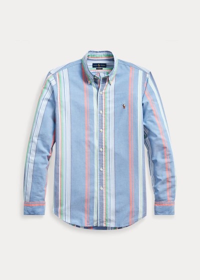 Men's Polo Ralph Lauren Classic Fit Striped Shirts | 168934EBM